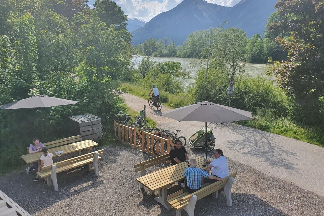 Blick von der Dachterrasse Lido Innradweg Brixlegg