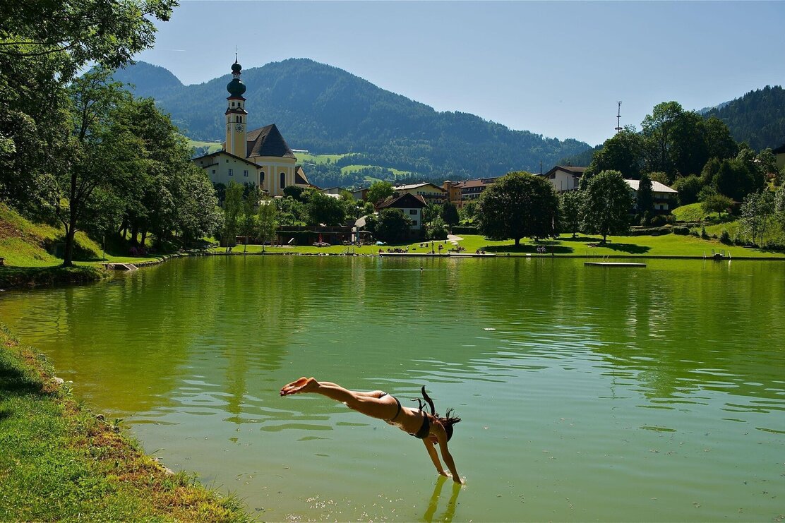 Reither See schwimmen